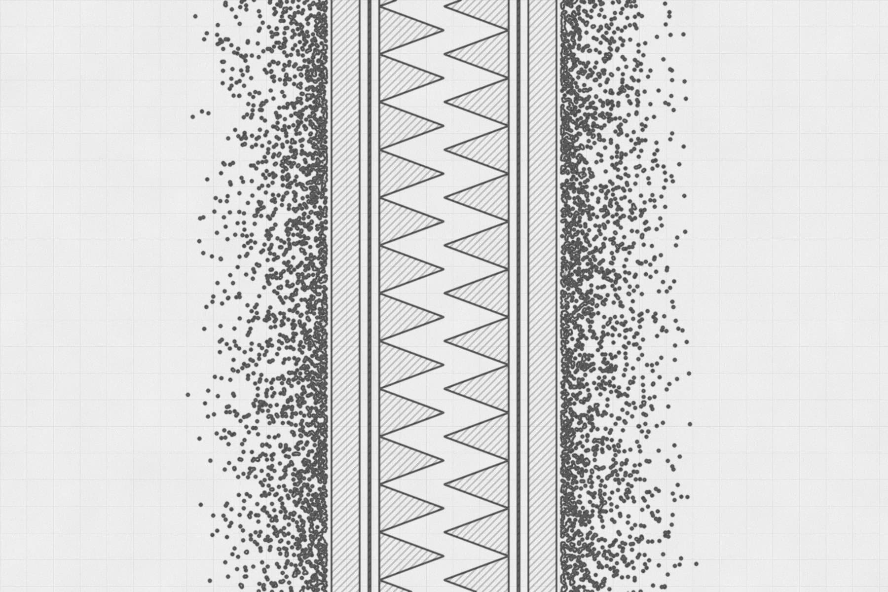 Desenho original de Bracelete geométrico sobre papel quadriculado