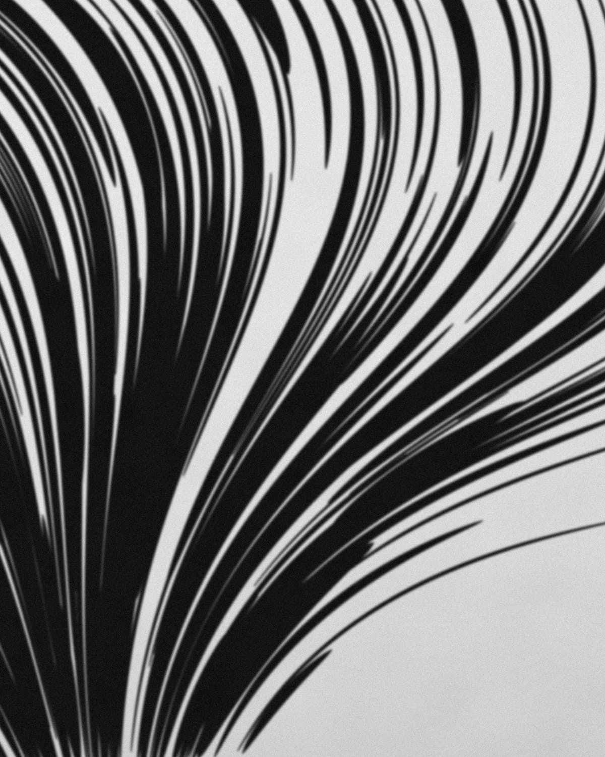 Second detail of the Flow tattoo, showing line and texture